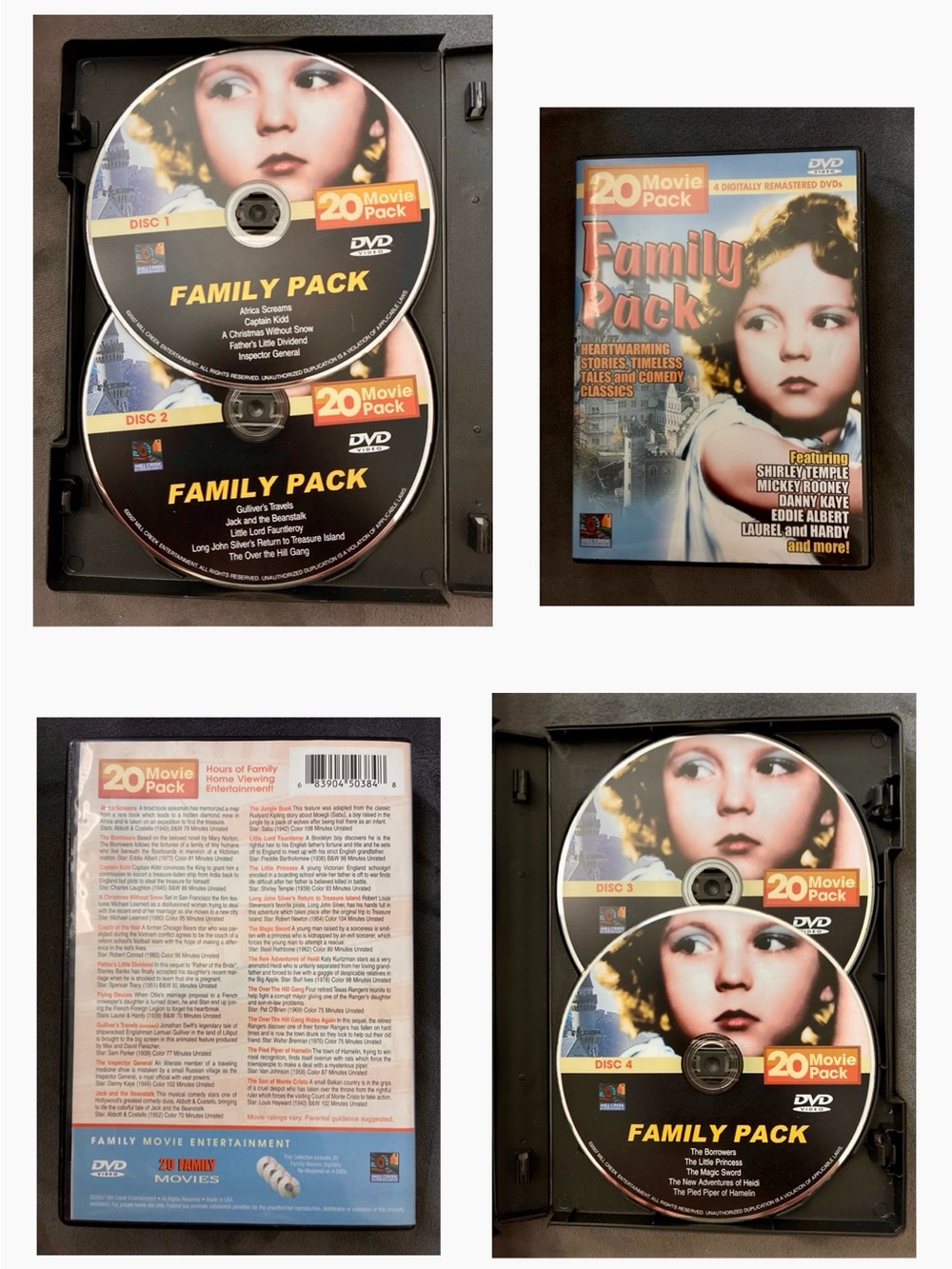4 DIGITALLY REMASTERED DVDs